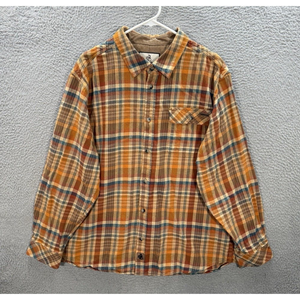 Legendary Whitetails Shirt Adult XL Multicolor Plaid Flannel Workwear Chore Barn